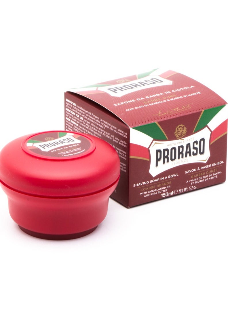 Shaving Soap, Sandalwood Oil & Shea Butter 150ml
