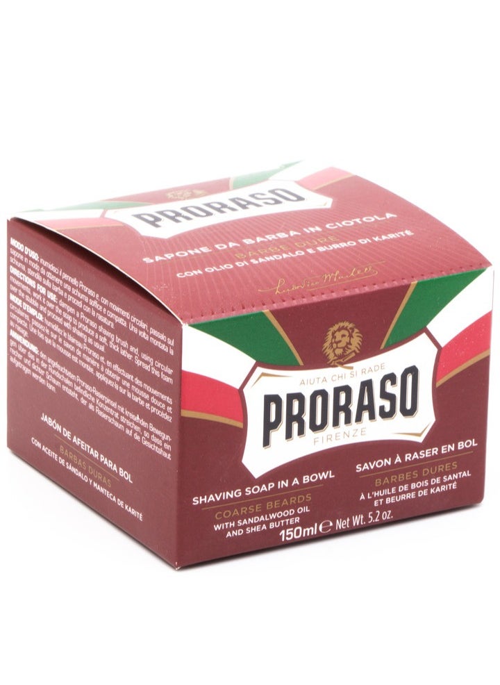 Shaving Soap, Sandalwood Oil & Shea Butter 150ml