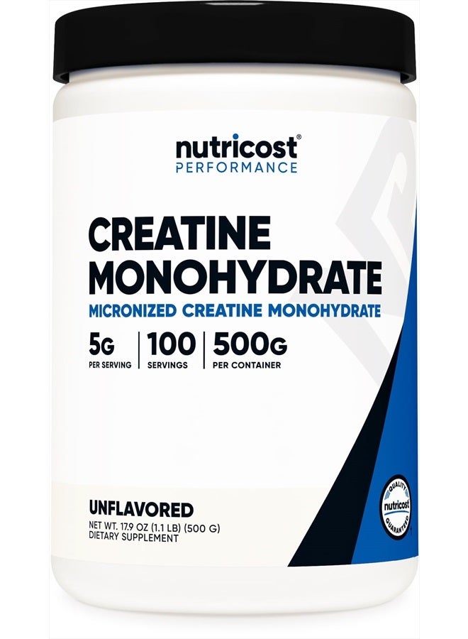 Creatine Monohydrate, Unflavored , 1.1 lb (500 g)