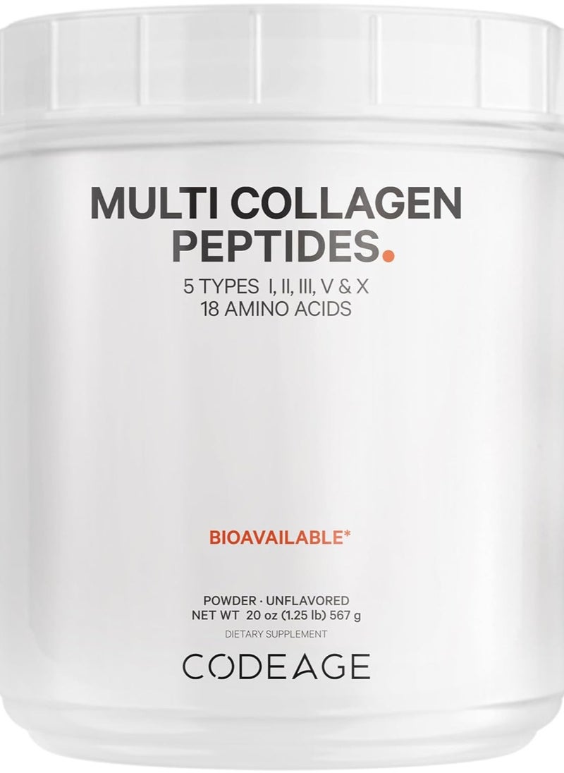 Multi-Collagen Peptides, Bioavailable* 20 oz (1.25 lb)