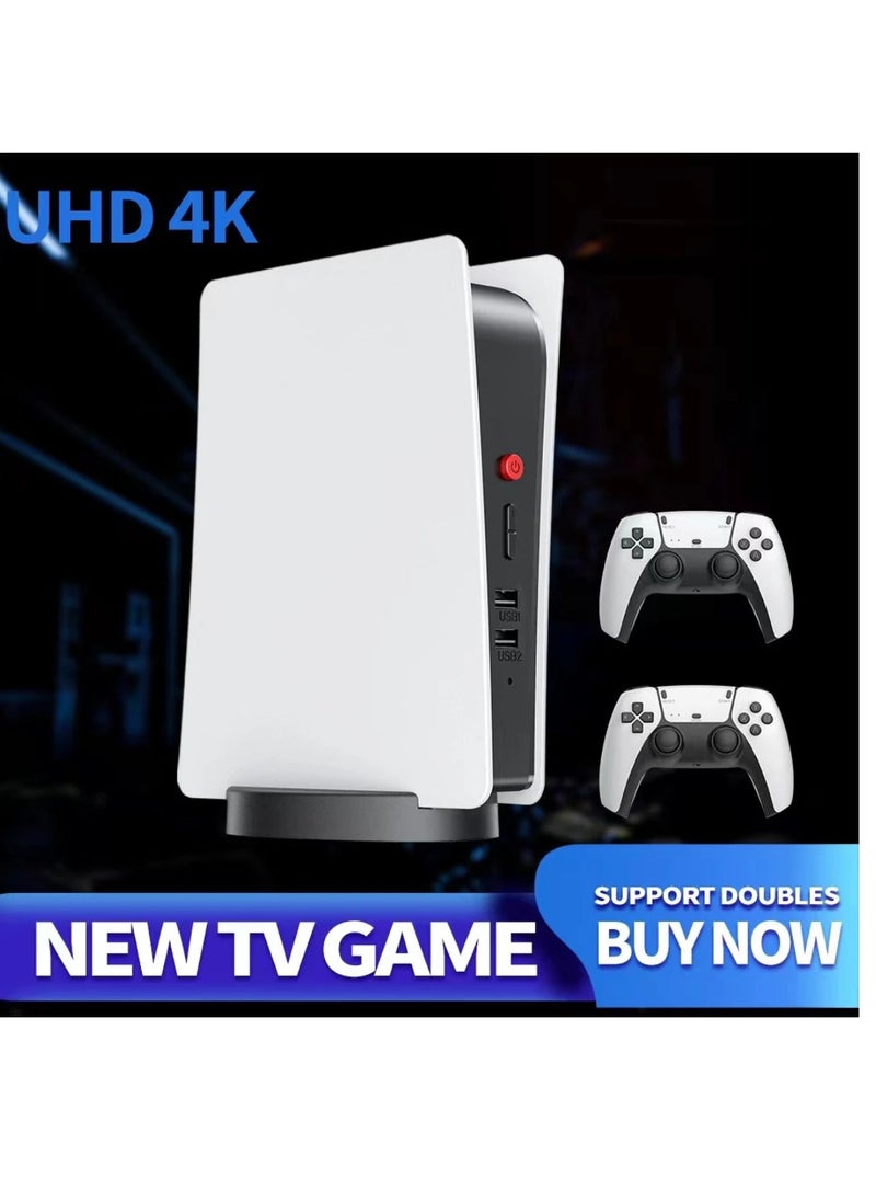 Wireless Retro Game Console Plug And Play Video Game Stick Built In 20000+ Games, 10 Classic Emulators 4K High Definition HDMI Output For Tv With Dual 2.4G Wireless Controllers With 64GB Memory Card
