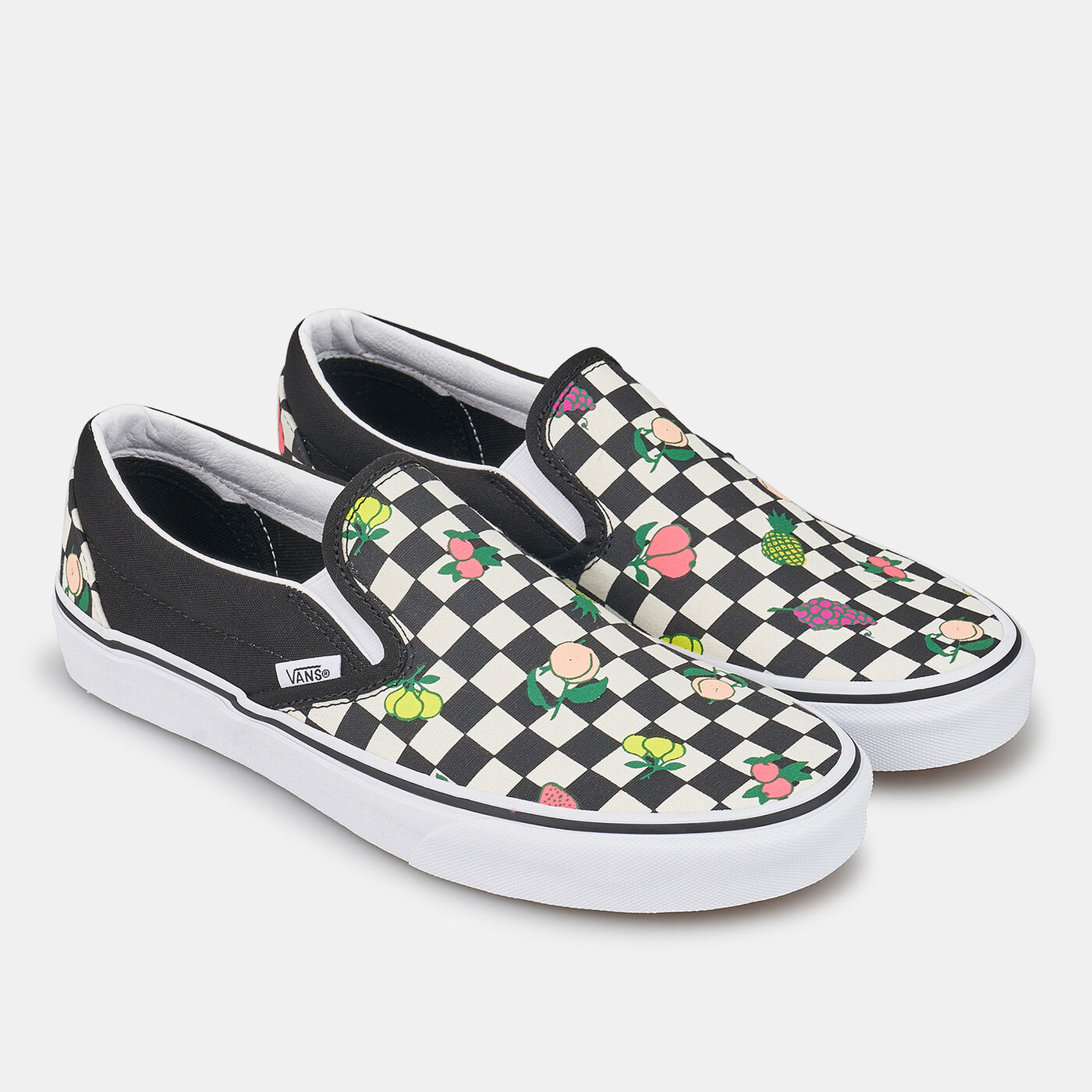 Fruit Checkerboard Classic Slip-On Unisex Shoe