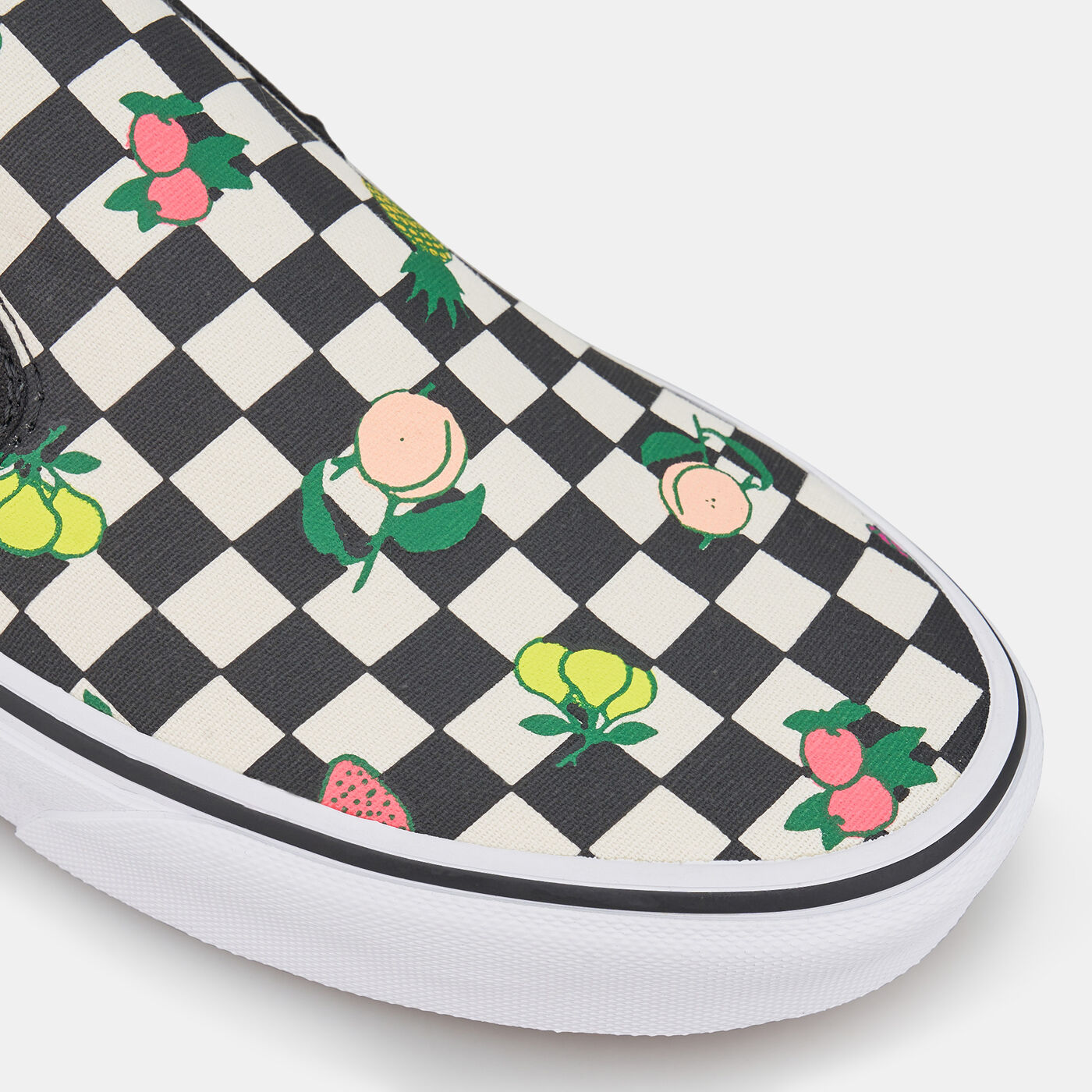 Fruit Checkerboard Classic Slip-On Unisex Shoe