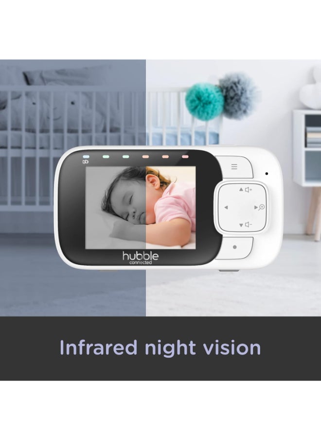Hubble Nursery 2.8 Inch View Glow Video Baby Monitor