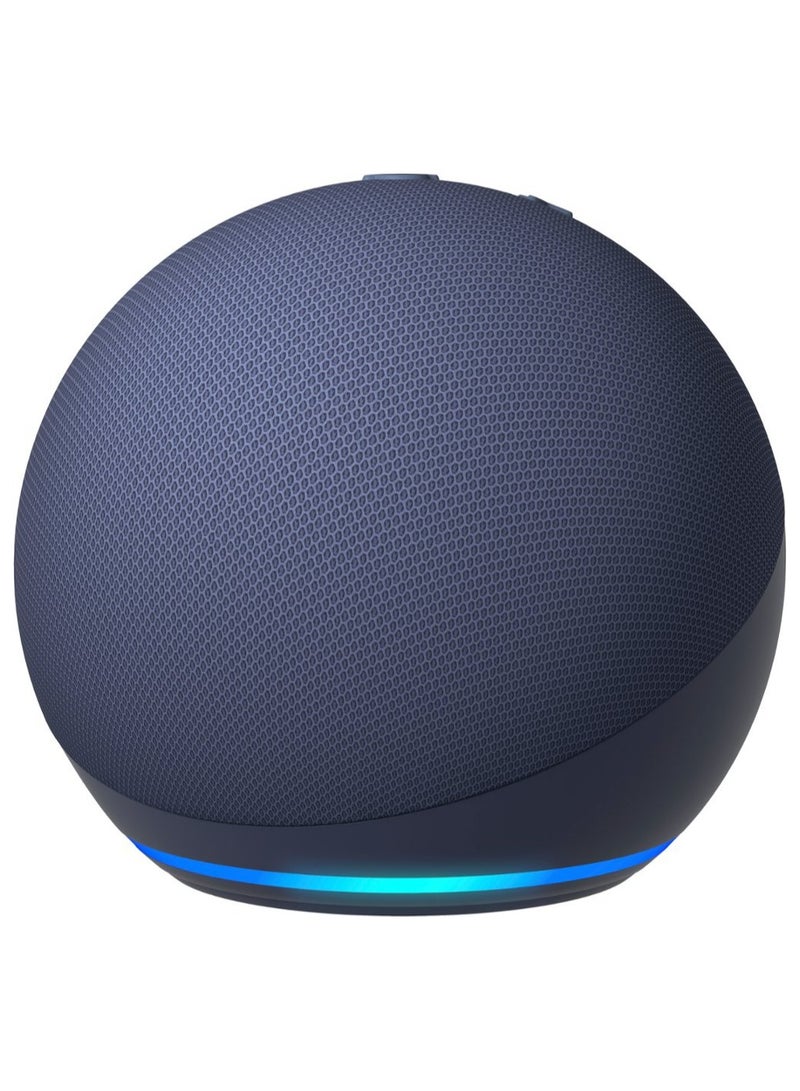 Dot 5th Gen Smart Speaker with vibrant sound and Alexa | Use your voice to control smart home devices, play music or the Quran, and more speaks English & Arabic