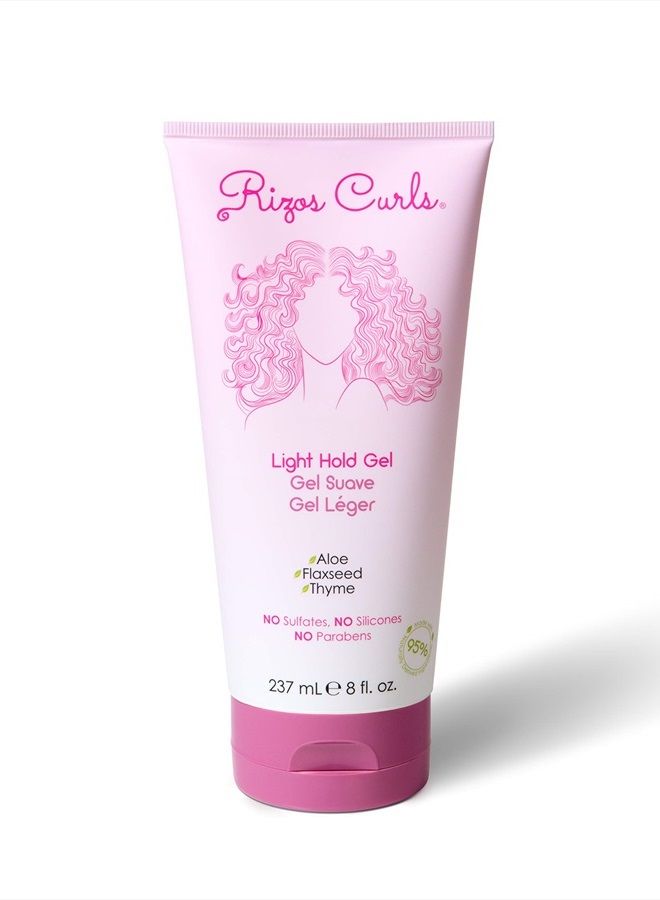 Light Hold Styling Gel For Curly & Wavy Hair, Silicone-Free (8oz)