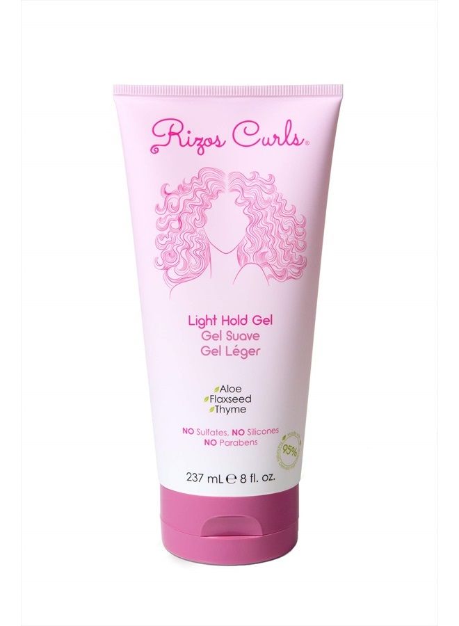 Light Hold Styling Gel For Curly & Wavy Hair, Silicone-Free (8oz)