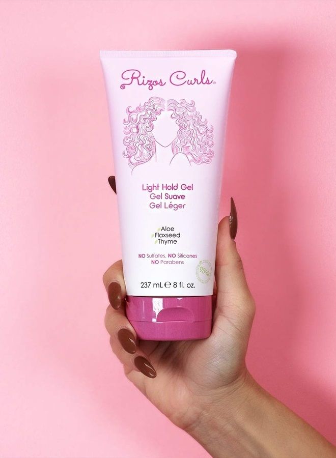 Light Hold Styling Gel For Curly & Wavy Hair, Silicone-Free (8oz)