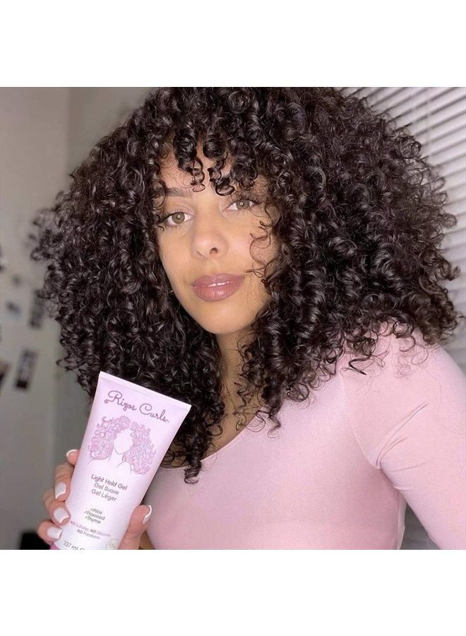 Light Hold Styling Gel For Curly & Wavy Hair, Silicone-Free (8oz)