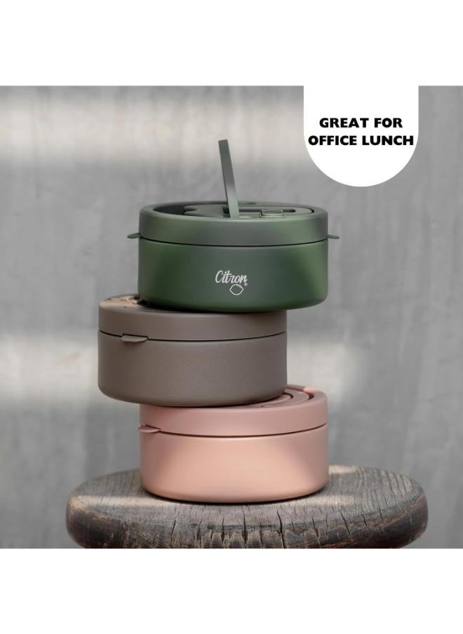 Vacuum Insulated Food Jar For Kids And Adults, Bpa Free Food Thermos, Travel Hot Food Container - 400 Ml Purple
