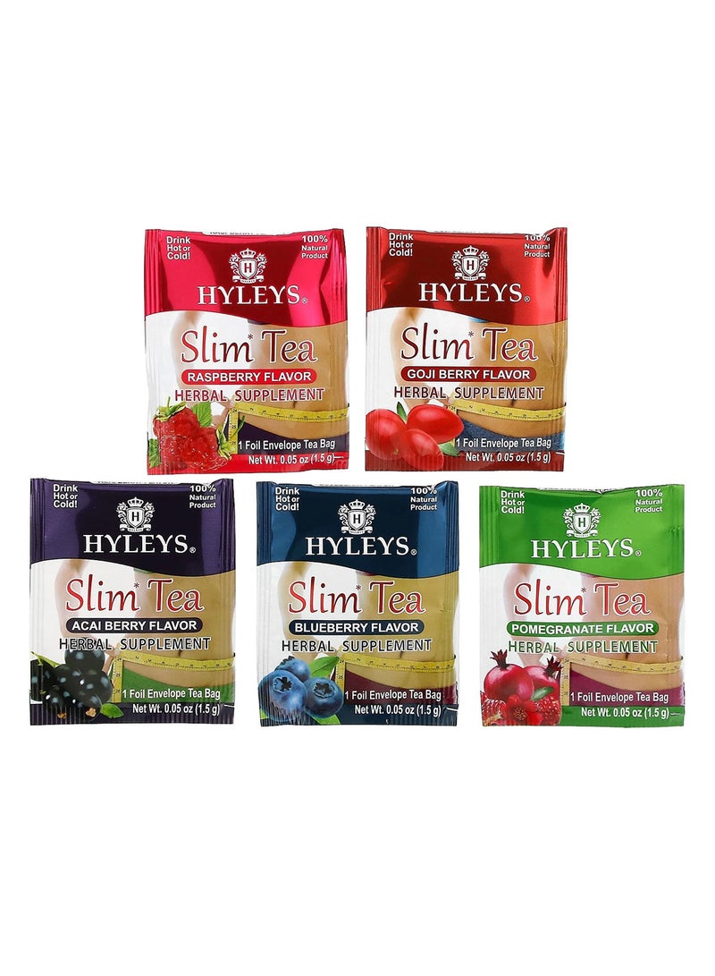 Slim Tea, Assorted Tea Collections, 42 Foil Envelope Tea Bags