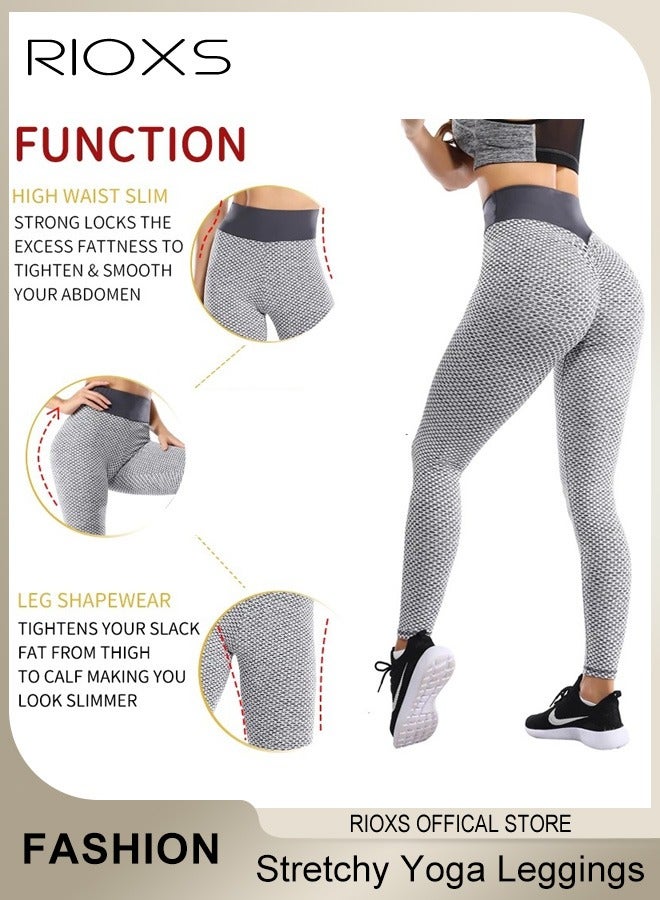 Women's High Waisted Tummy Control Yoga Leggings Workout Soft Stretchy Leggings Lifting Pants