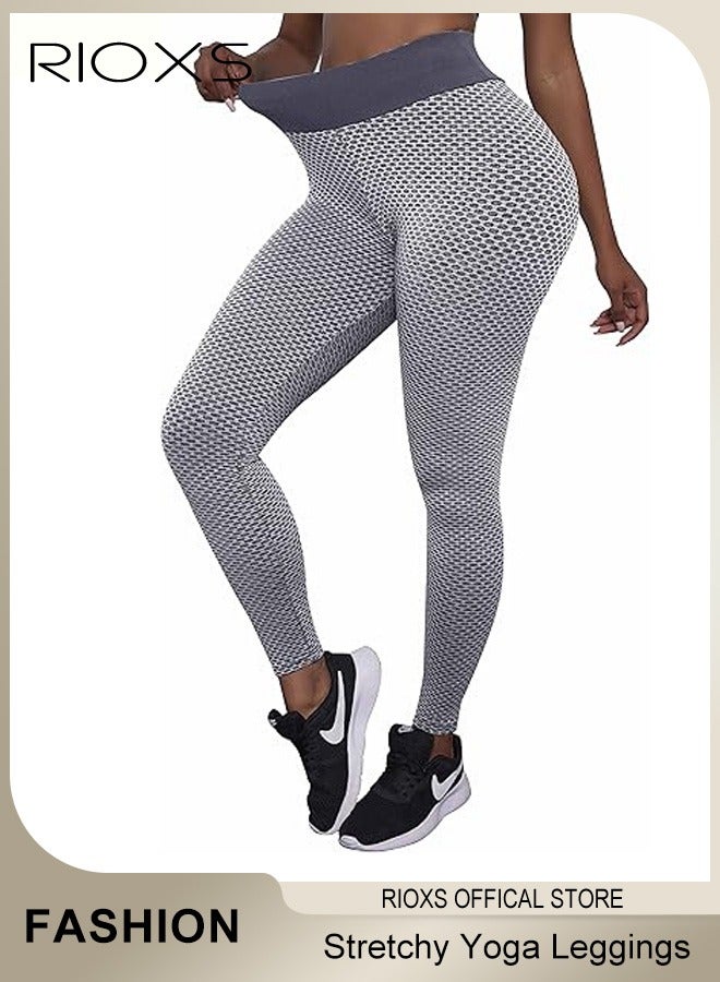 Women's High Waisted Tummy Control Yoga Leggings Workout Soft Stretchy Leggings Lifting Pants