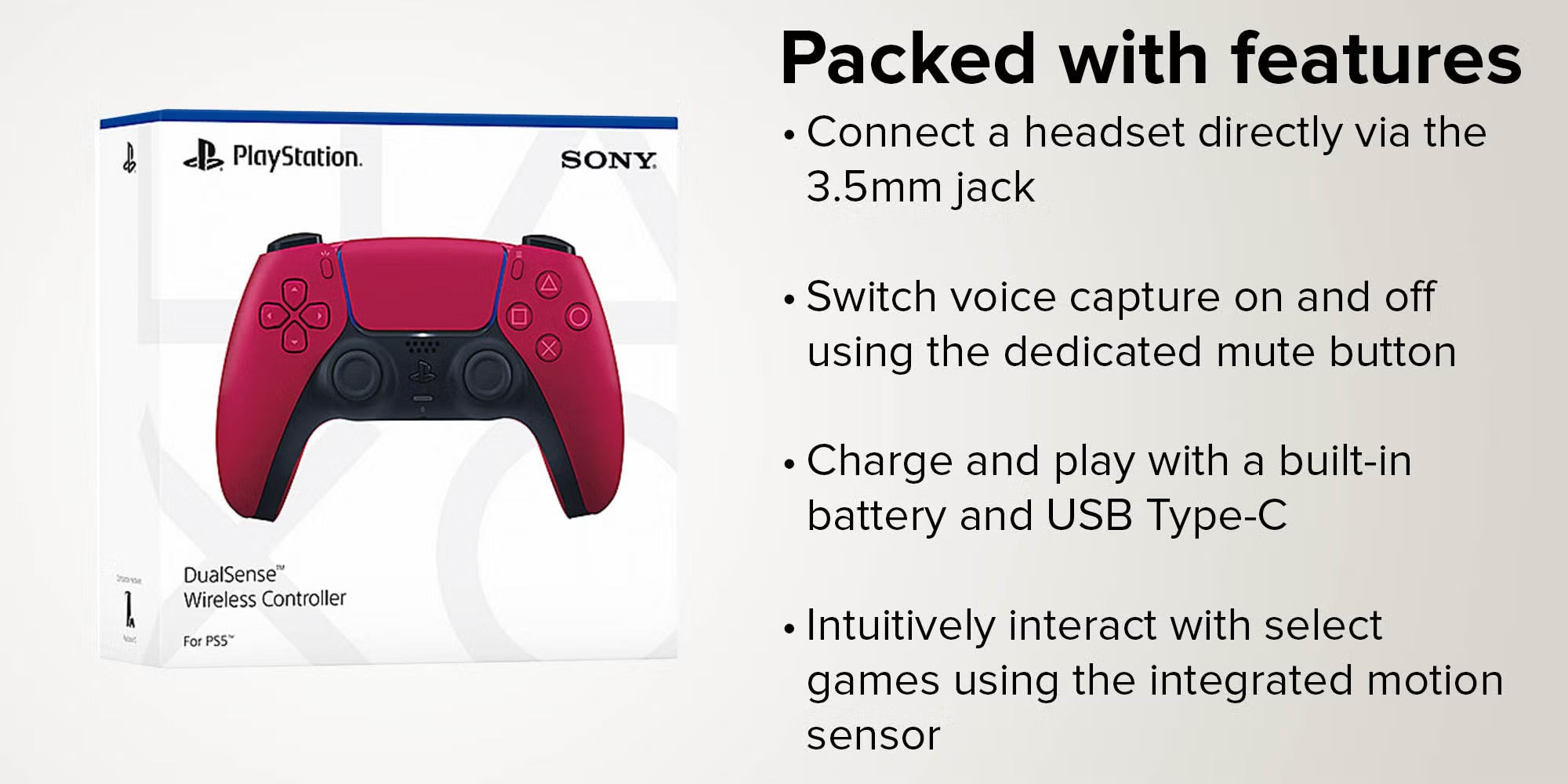 DualSense Wireless Controller for PlayStation 5 Cosmic Red (Official Version)