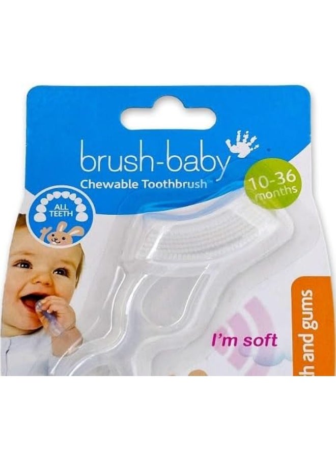 Brush-Baby Chewable Toothbrush & Teether 10 - 36 months