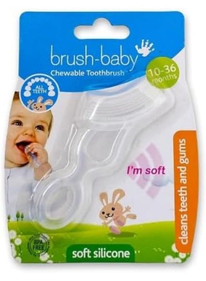 Brush-Baby Chewable Toothbrush & Teether 10 - 36 months