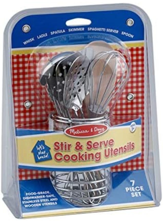 7-Piece Play House Stir & Serve Cooking Utensils