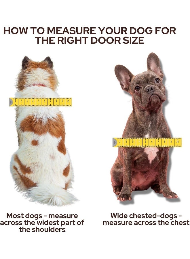 Big Cat And Small Dog Pet Door White