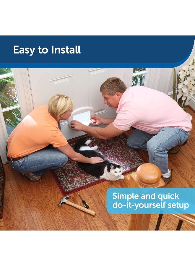 Big Cat And Small Dog Pet Door Frosted