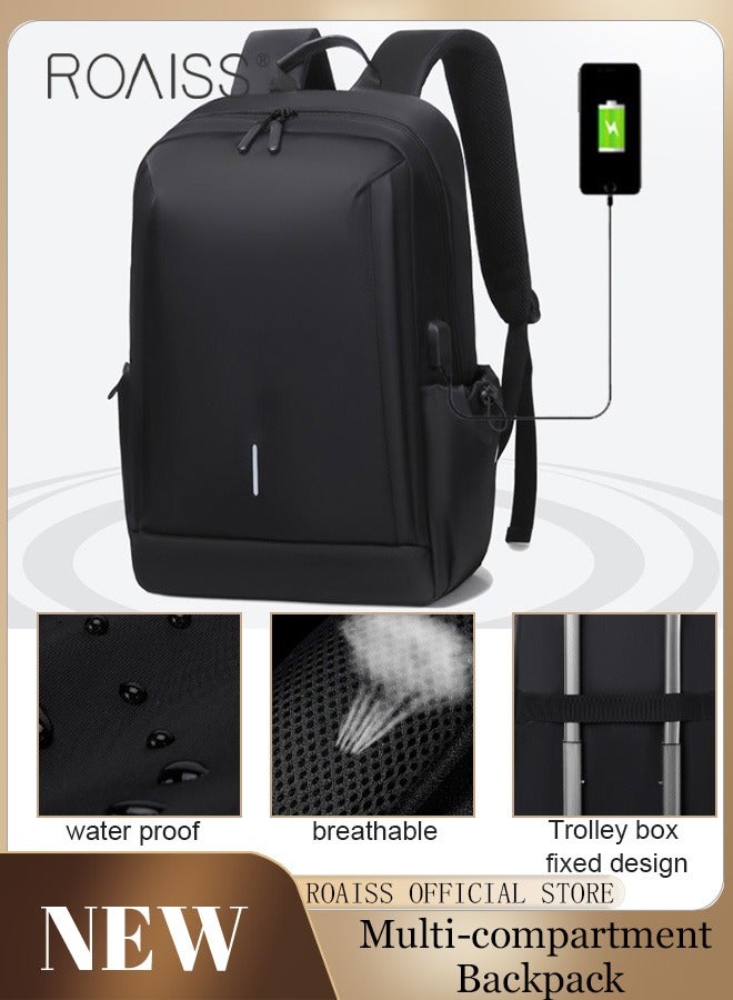 Large Capacity Outdoor Travel Laptop Backpack for Men Casual Double Shoulder Backpack New Fashion Men's Multifunctional Waterproof Daypack Large Capacity Outdoor Travel Laptop