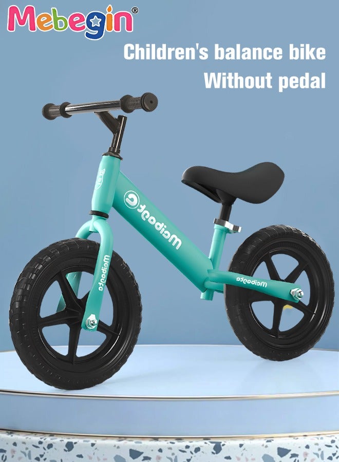 10-inch Kids Balance Bike, Lightweight Push Bike with Adjustable Handlebar and Soft Seat, Sturdy No Pedal Bike, Early Learning Interactive Push Bicycle, Toddler Training Bike, Ideal First Bike for Young Riders