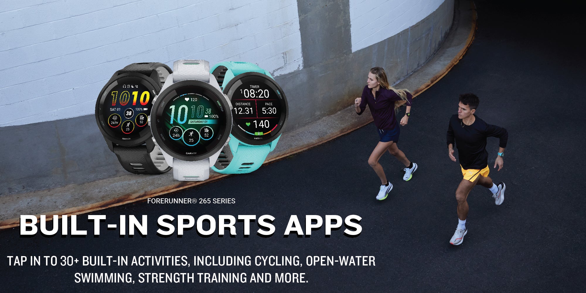 Forerunner 265S  - 42MM - Up To 24 Hours Battery Life in GPS Mode - 1.1