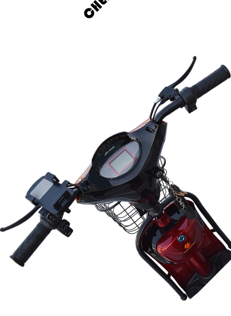 CHENXIAN E-Bike 16 Number with Brushless Motor 350W Motor 40-50 km/h Speed 16-Inch/14-Inch Tires 3 Gears LED Display 4 Shock Absorbers 30-35 km Range Adult Commuter & Off-Road Bike