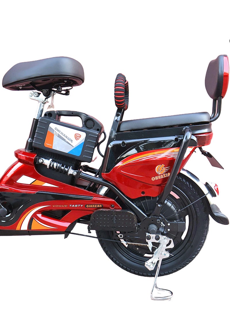 CHENXIAN E-Bike 16 Number with Brushless Motor 350W Motor 40-50 km/h Speed 16-Inch/14-Inch Tires 3 Gears LED Display 4 Shock Absorbers 30-35 km Range Adult Commuter & Off-Road Bike