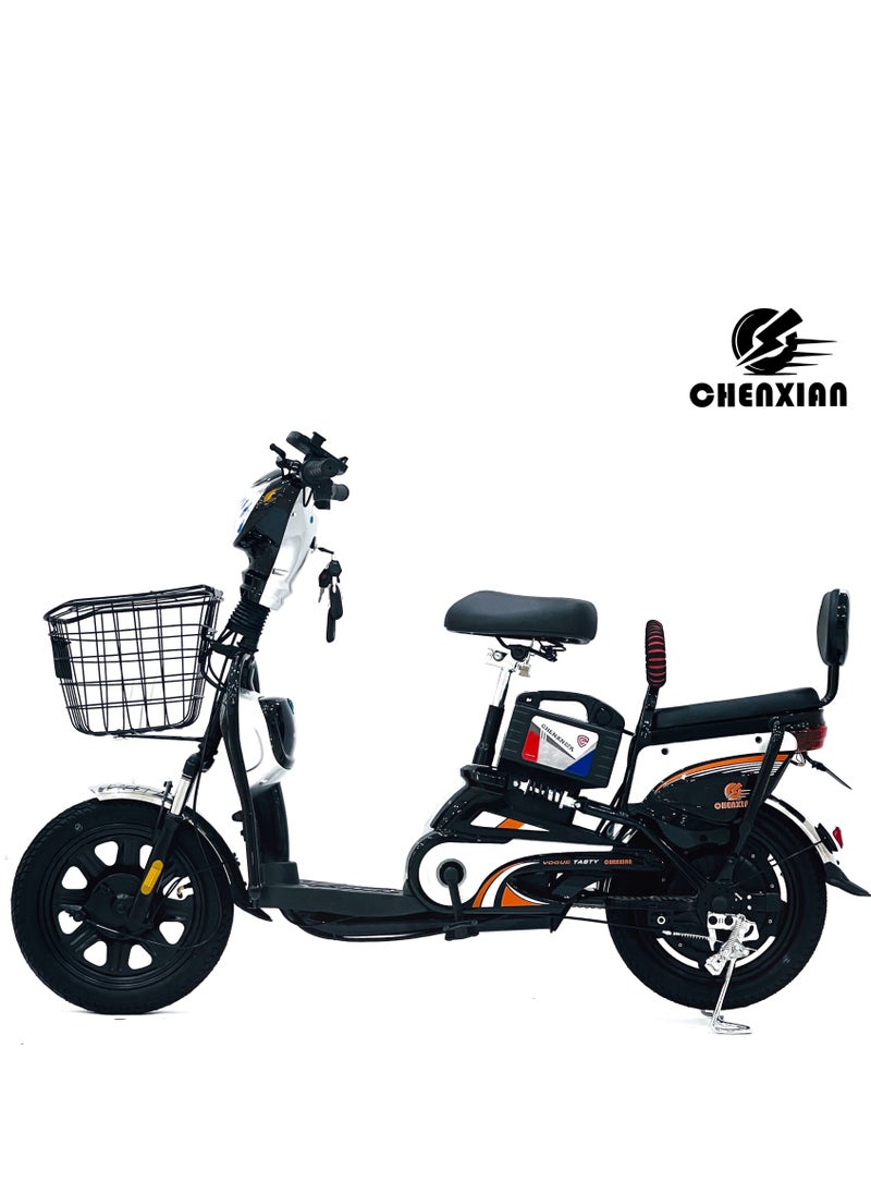 Chenxian E-Bike 16 Number with Brushless Motor 350W Motor 16-Inch/14-Inch Tires 3 Gears LED Display 4 Shock Absorbers 30-35 km Range Adult Commuter & Off-Road Bike