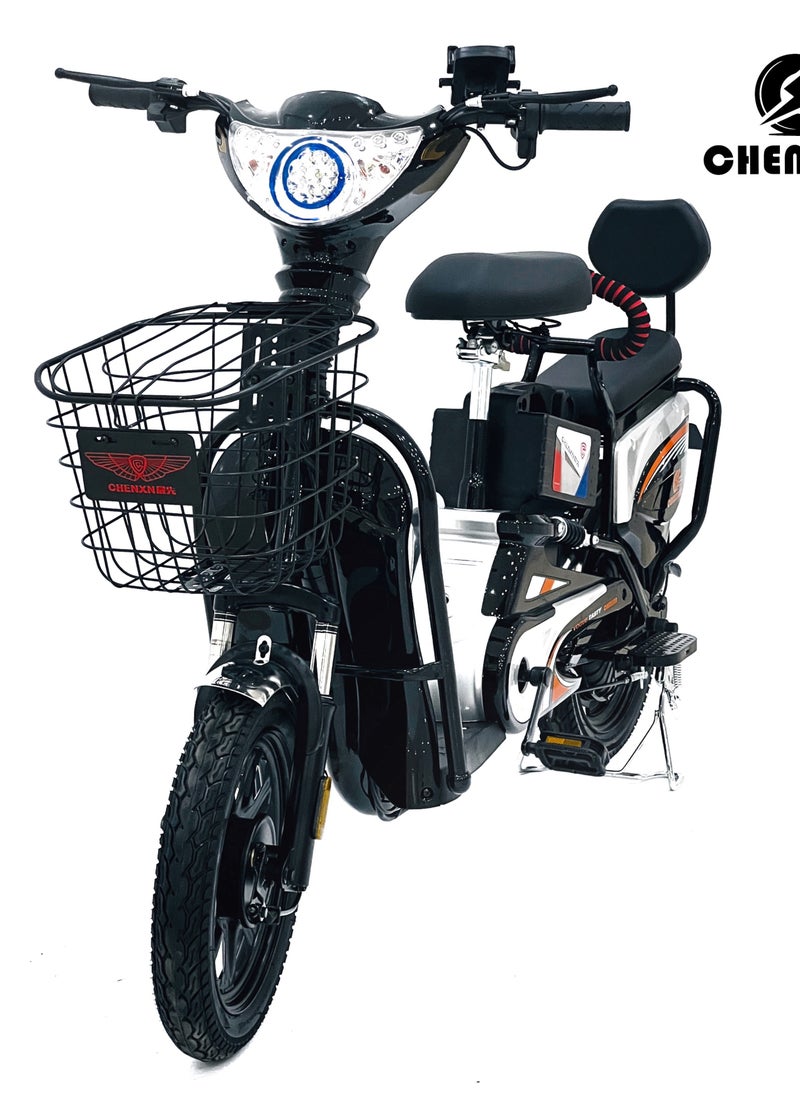Chenxian E-Bike 16 Number with Brushless Motor 350W Motor 16-Inch/14-Inch Tires 3 Gears LED Display 4 Shock Absorbers 30-35 km Range Adult Commuter & Off-Road Bike