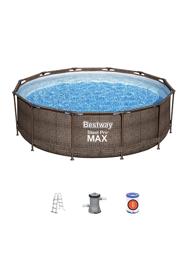 4-Piece Steel Pro Max Pool Set 3.66 x 1.00meter 3.66 x 1.00meter