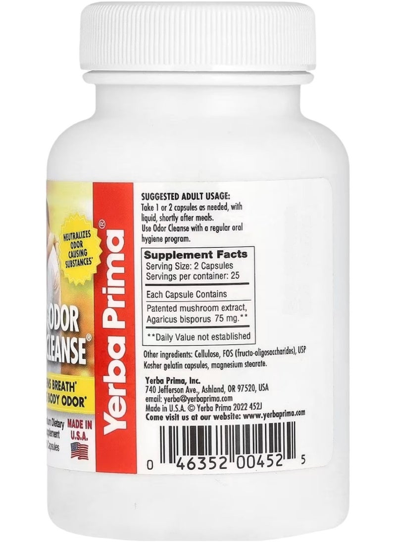 Odor Cleanse, 50 Capsules