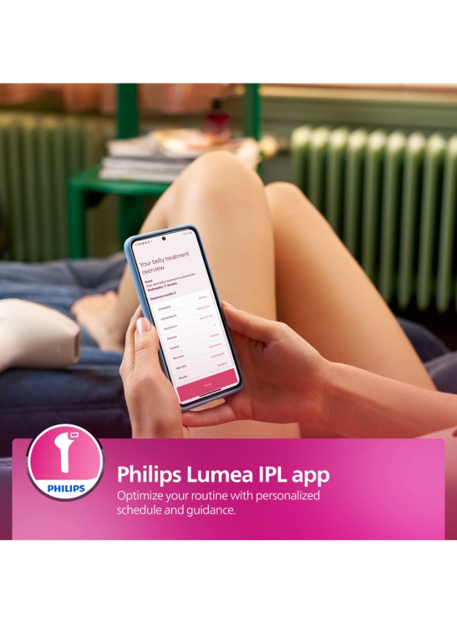 Philips Lumea IPL, Hair Removal, 8000 Series, Sense IQ Technology, Body Treatment Attachment, Corded Use, BRI940/00, 60 Days Money Back Guarantee White/Silver