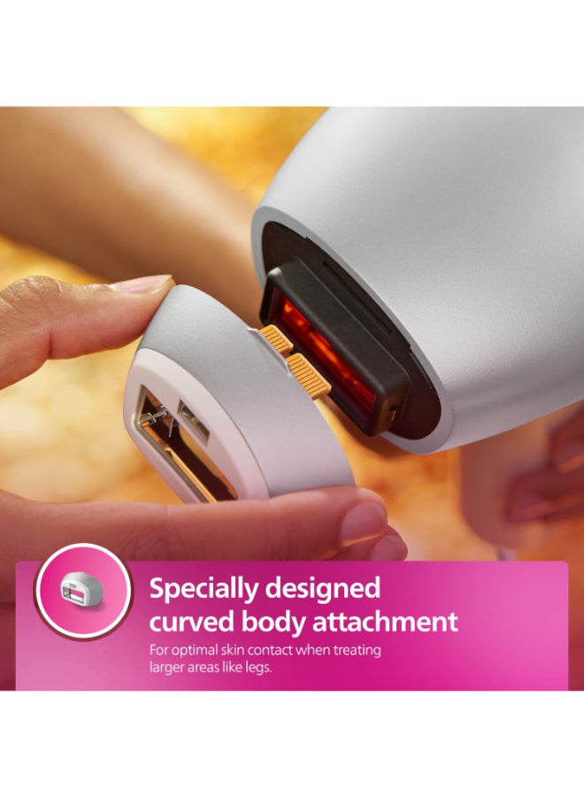 Philips Lumea IPL, Hair Removal, 8000 Series, Sense IQ Technology, Body Treatment Attachment, Corded Use, BRI940/00, 60 Days Money Back Guarantee White/Silver