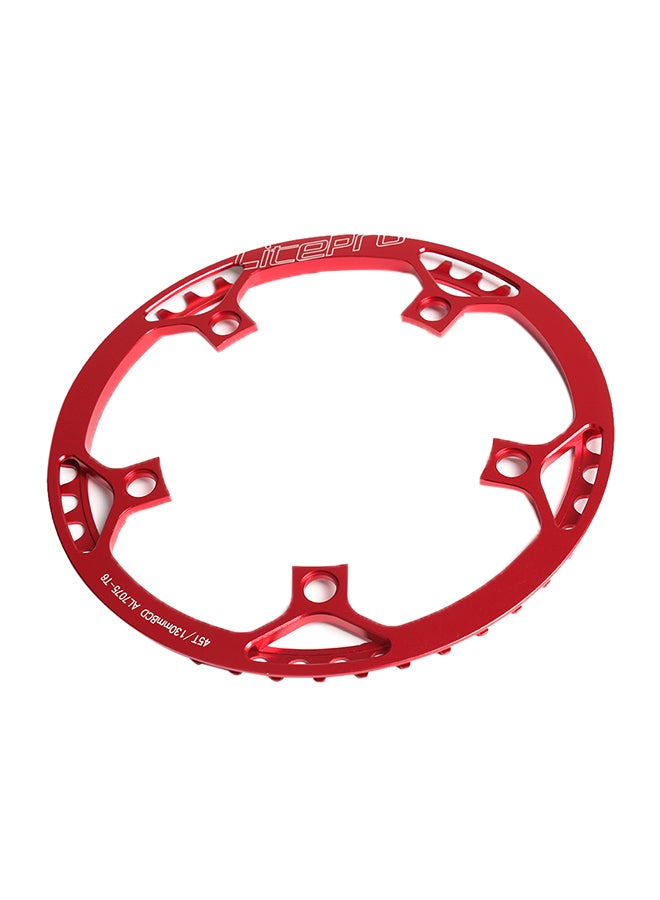 Single Crank Ring Round Chain Ring Bcd 5 Bolts Chainring 53T / 45T