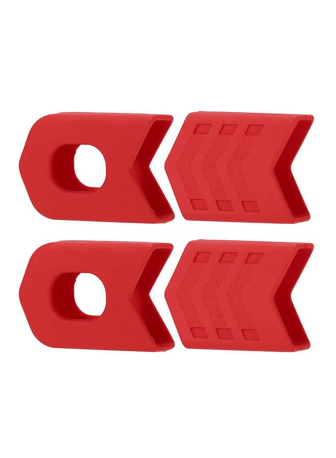 4-Piece MTB Road Bicycle Cycling Crankset Crank Protective Sleeve Cover