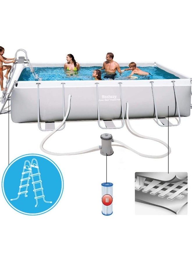 Bestway Pool Set Power Steel 412x201x122Cm 137cm 137cm