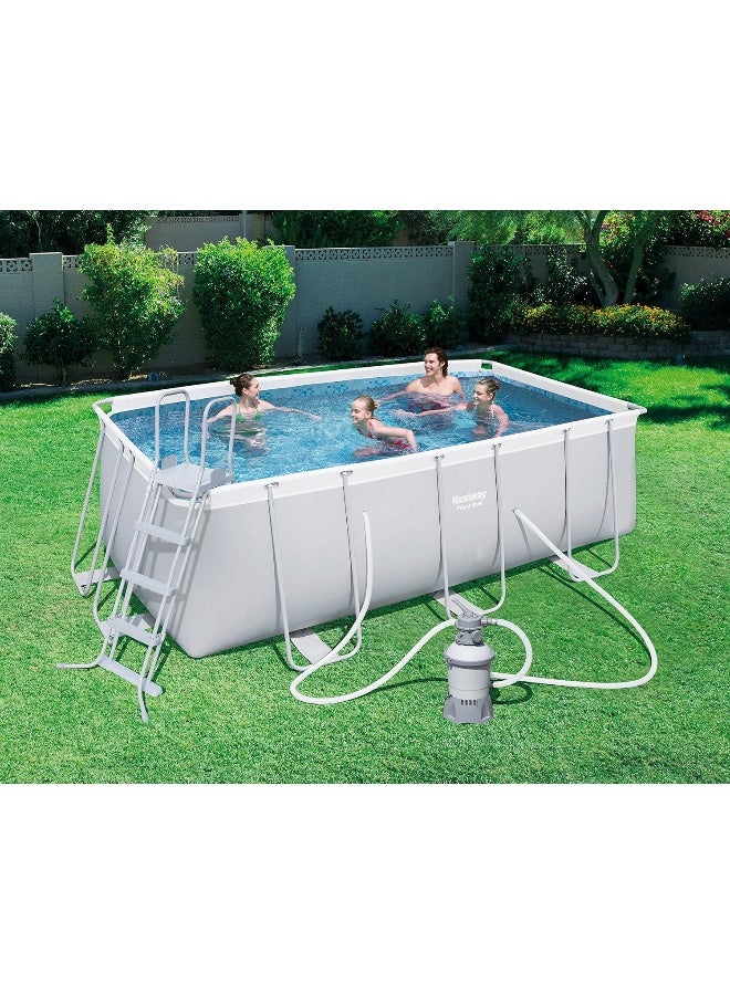 Bestway Pool Set Rectangular 412x201x122Cm 148.00cm 148.00cm