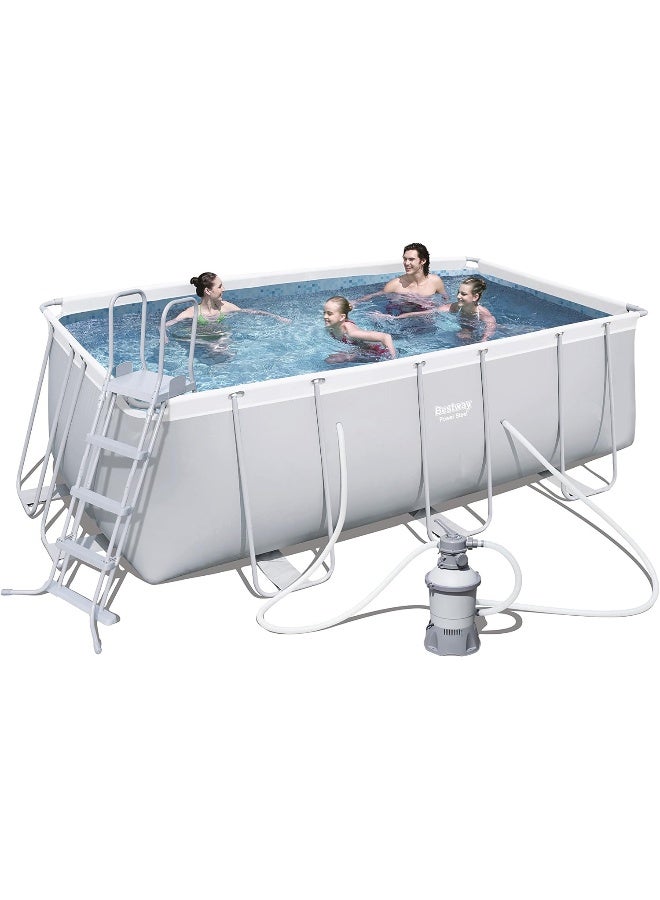 Bestway Pool Set Rectangular 412x201x122Cm 148.00cm 148.00cm