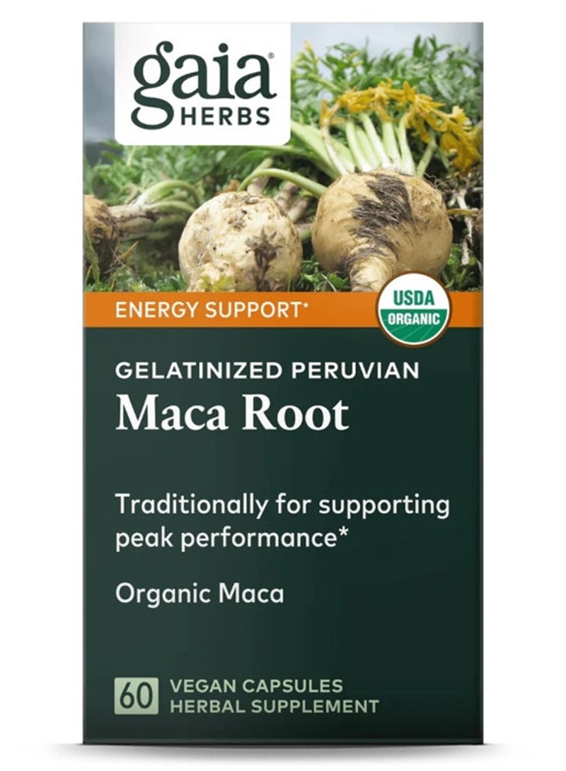 Gelatinized Peruvian Maca Root - 60 Vegan Capsules