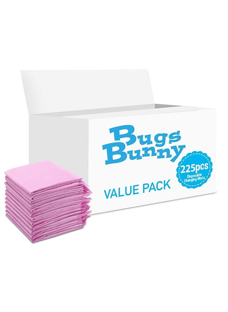 Bugs Bunny Disposable Changing Mats, 225 Counts-Pink, Baby Diaper Mat, Changing Pad, Nappy Pad, Pet Training Pad