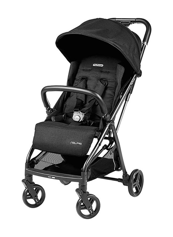 Selfie Onyx Stylish Lightweight/Compact Infant Travel Stroller For Kids/Toddlers With Automatic Closing/Adjustable Backrest/Footrest, Suitable From Birth Upto 17 Kg - Black