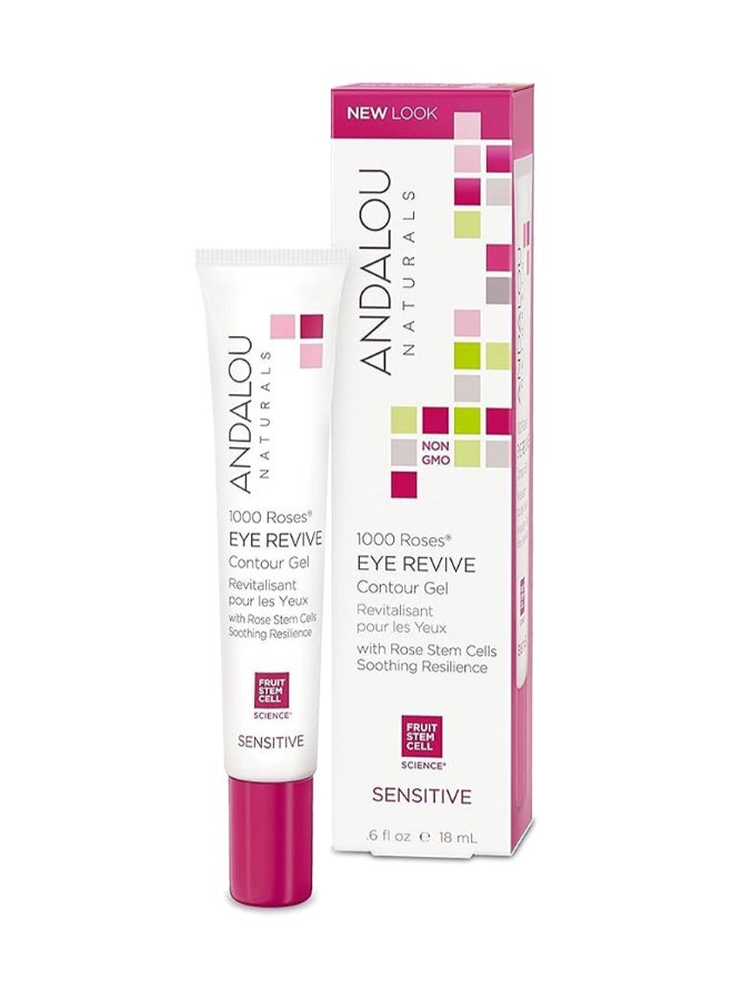 Andalou Naturals 1000 Roses Eye Revive Contour Gel With Rose Stem Cells 18ml