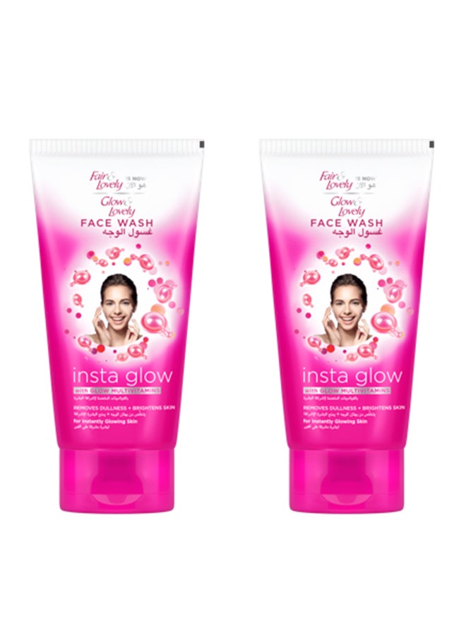 Instant Glow Face Wash Multicolour 2x150ml
