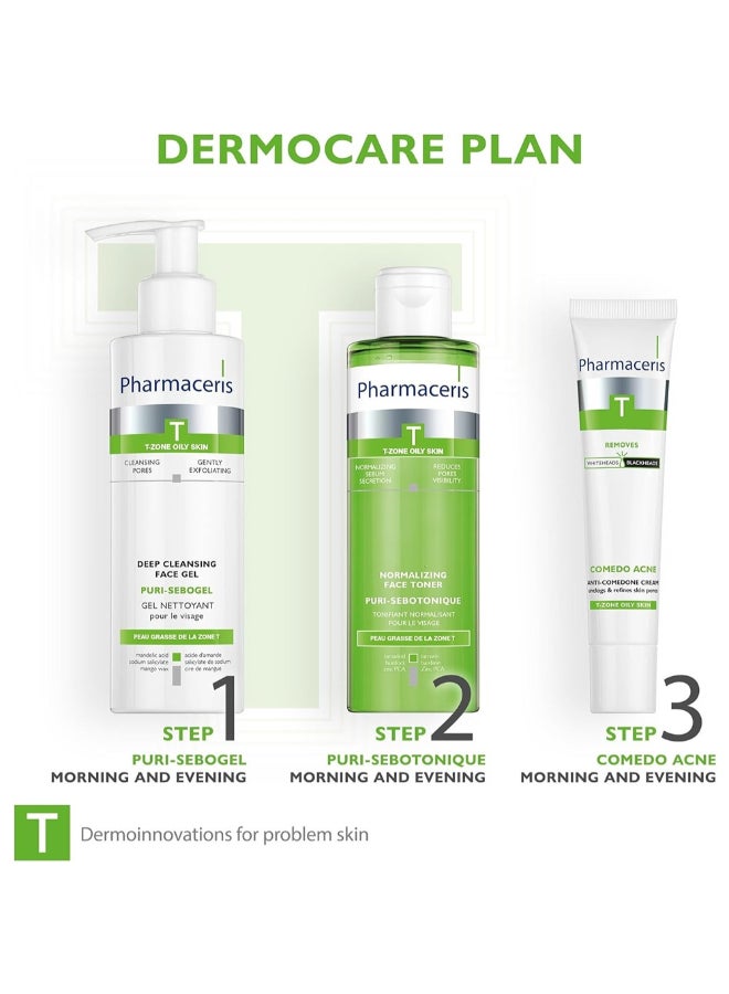 Pharmaceris T-Zone Oily Skin Normalizing Sebum Secretion Reduces Pores Visibility 200ml