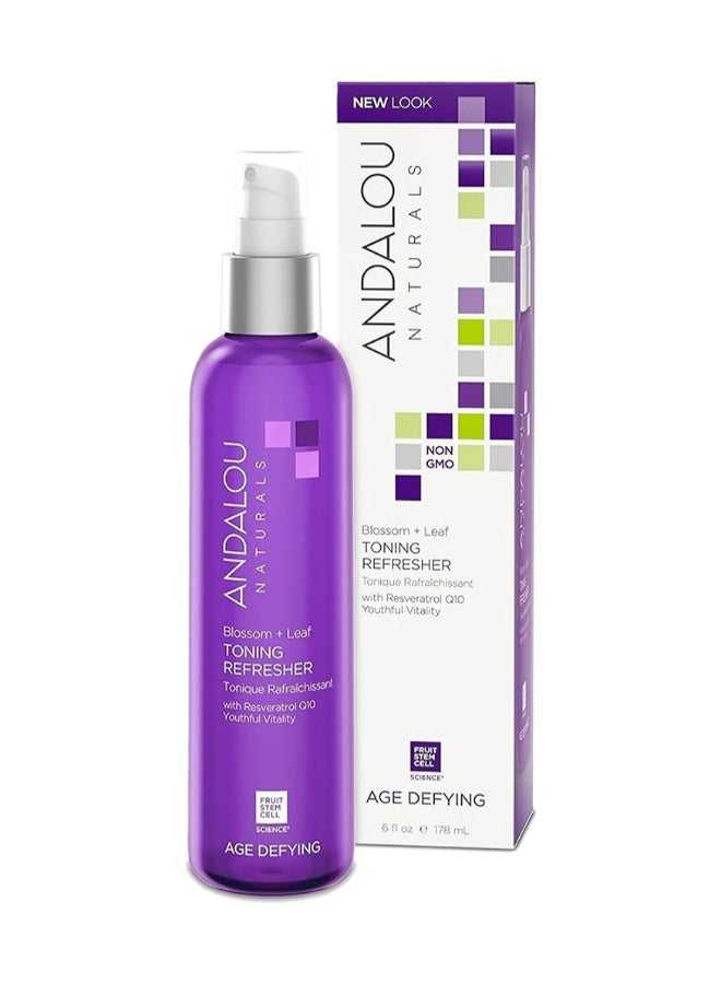 Andalou Naturals Blossom + Leaf Toning Refresher With Resveratrol, Age Defying 178ml