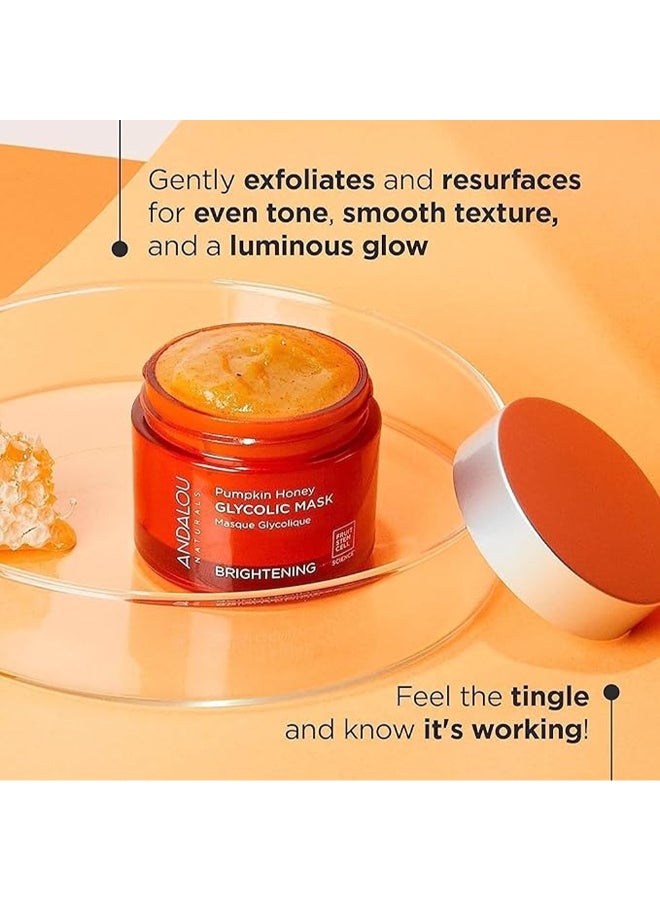 Andalou Naturals Pumpkin Honey Glycolic Mask, Brightening 50grams