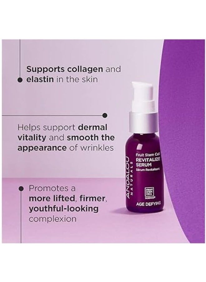 Andalou Naturals Fruit Stem Cell Revitalize Serum, Age Defying With Resveratrol Q10, 32Ml 32ml