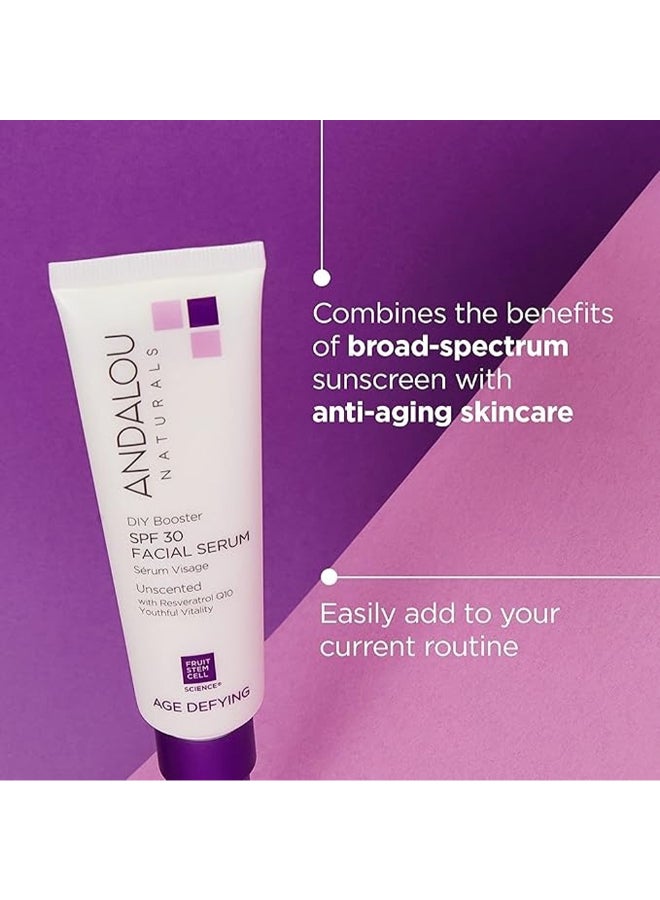 Andalou Naturals Facial Serum Spf 30, Age Defying, Unscented 58ml