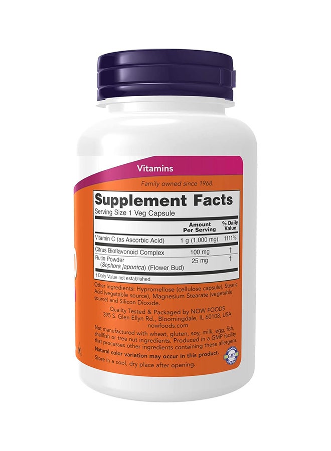 Vitamin C-1000 Sustained Release with Rose hip, 100 Tablets